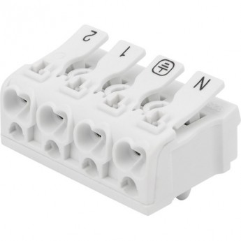 Клемма REXANT КСП пружинная соединительная 4-полюсная с монтажными ножками (50 шт./уп.) Клемма REXANT КСП пружинная соединительная 4-полюсная с монтажными ножками (50 шт./уп.)