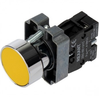 Кнопка REXANT XB2 желтая NO Кнопка REXANT XB2 желтая NO