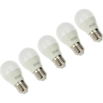 Лампа светодиодная REXANT 7,5 Вт E27 713 Лм 2700 K, 5 шт. Лампа светодиодная REXANT 7,5 Вт E27 713 Лм 2700 K, 5 шт.