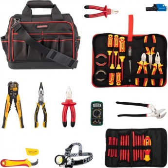 Набор инструментов электрика REXANT, 29 предметов Набор инструментов электрика REXANT, 29 предметов