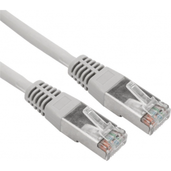 Патч-корд REXANT F/UTP 5e, RJ45-RJ45, экранированный, 26AWG, LSZH, серый, 0.3 м