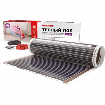 Пленочный теплый пол REXANT ULTRA RXM 220, площадь 2 м², 0.5х4 м, 440 Вт