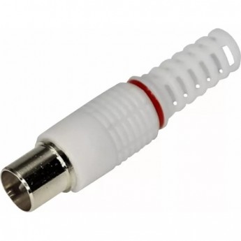 Разъем REXANT, штекер TV без пайки, Белый, GOLD Разъем REXANT, штекер TV без пайки, Белый, GOLD