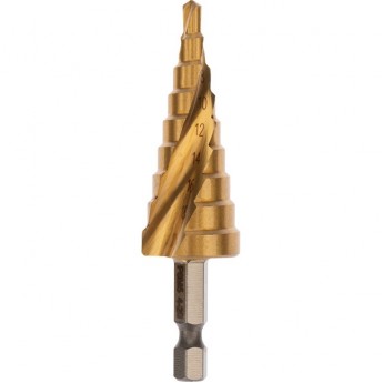 Сверло REXANT ТИТАН Р6М5 по металлу ступенчатое 4.0-20.0 мм Сверло REXANT ТИТАН Р6М5 по металлу ступенчатое 4.0-20.0 мм