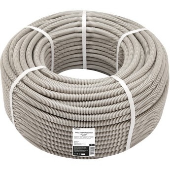 Труба гофрированная REXANT 16 мм с зондом, 100 м Труба гофрированная REXANT 16 мм с зондом, 100 м