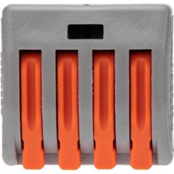 Универсальная клемма REXANT СМК 222-414, 4-проводная серая 0,08-2,5/4 мм² 5 шт/уп Универсальная клемма REXANT СМК 222-414, 4-проводная серая 0,08-2,5/4 мм² 5 шт/уп