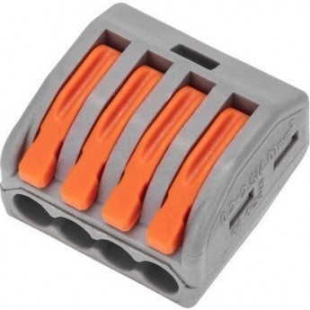 Универсальная клемма REXANT СМК 222-414, 4-проводная серая 0,08-2,5/4 мм² (50 шт/уп) Универсальная клемма REXANT СМК 222-414, 4-проводная серая 0,08-2,5/4 мм² (50 шт/уп)