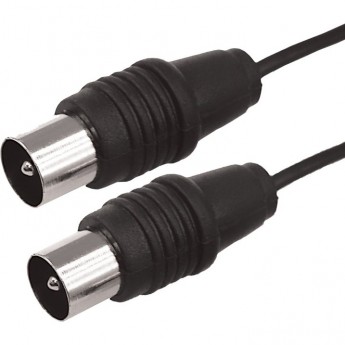 ВЧ кабель REXANT ТВ штекер - ТВ штекер, длина 7 метров, черный ВЧ кабель REXANT ТВ штекер - ТВ штекер, длина 7 метров, черный