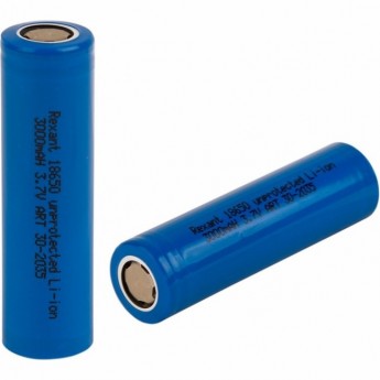 Высокоемкостный аккумулятор REXANT 18650 unprotected 20 А Li-ion 3000 mAH 3.7 В Высокоемкостный аккумулятор REXANT 18650 unprotected 20 А Li-ion 3000 mAH 3.7 В
